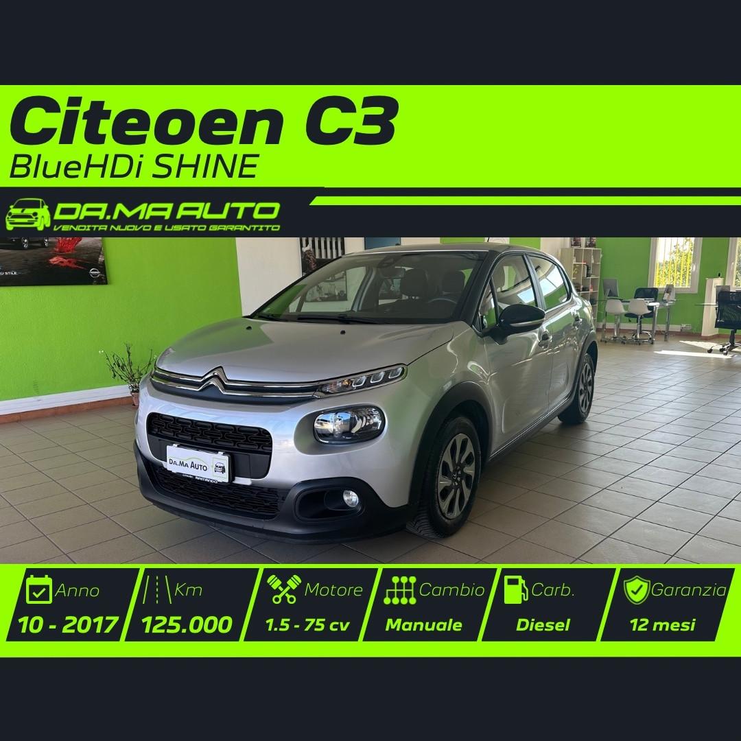 Citroen C3 BlueHDi 75 S&S Shine 2017 OK NEOP.
