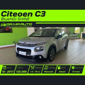 Citroen C3 BlueHDi 75 S&S Shine 2017 OK NEOP.