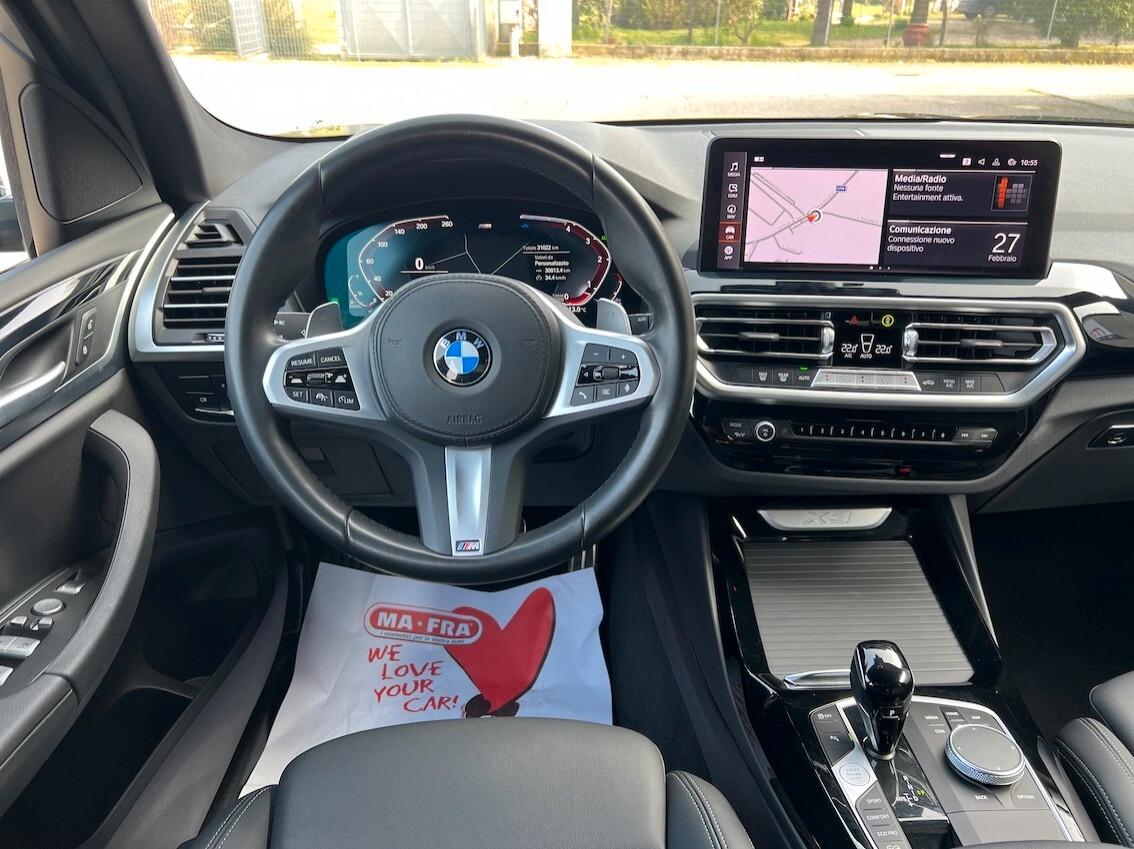 BMW X3 xdrive20d mhev 48V Msport auto UNICO PROPRIETARIO