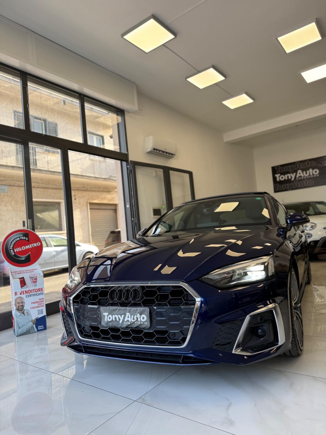 Audi A5 SPB 40 TDI S.LINE EDITION TETTO APRIBILE,VIRTUAL COCKPIT, PACCHETTO LUCI SOFFUSE INTERNE,TELECAMERA