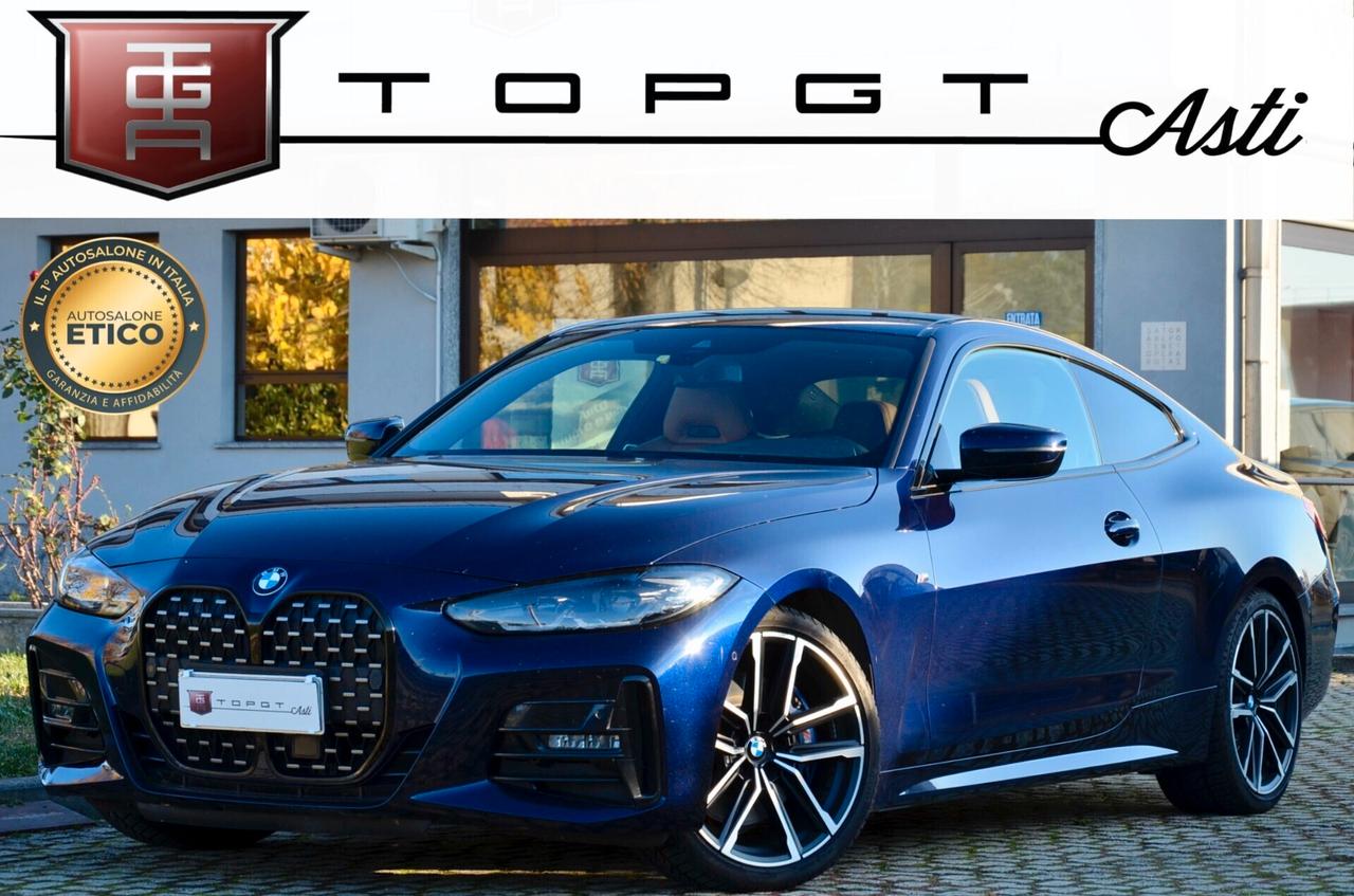 BMW 420d COUPE MHEV 48V MSPORT 190cv AUTO, UNICOPROPRIETARIO, SERVICE UFF BMW, UFF ITALIANA, EURO 6D, 19", NAVI, RETROCAMERA, PERMUTE
