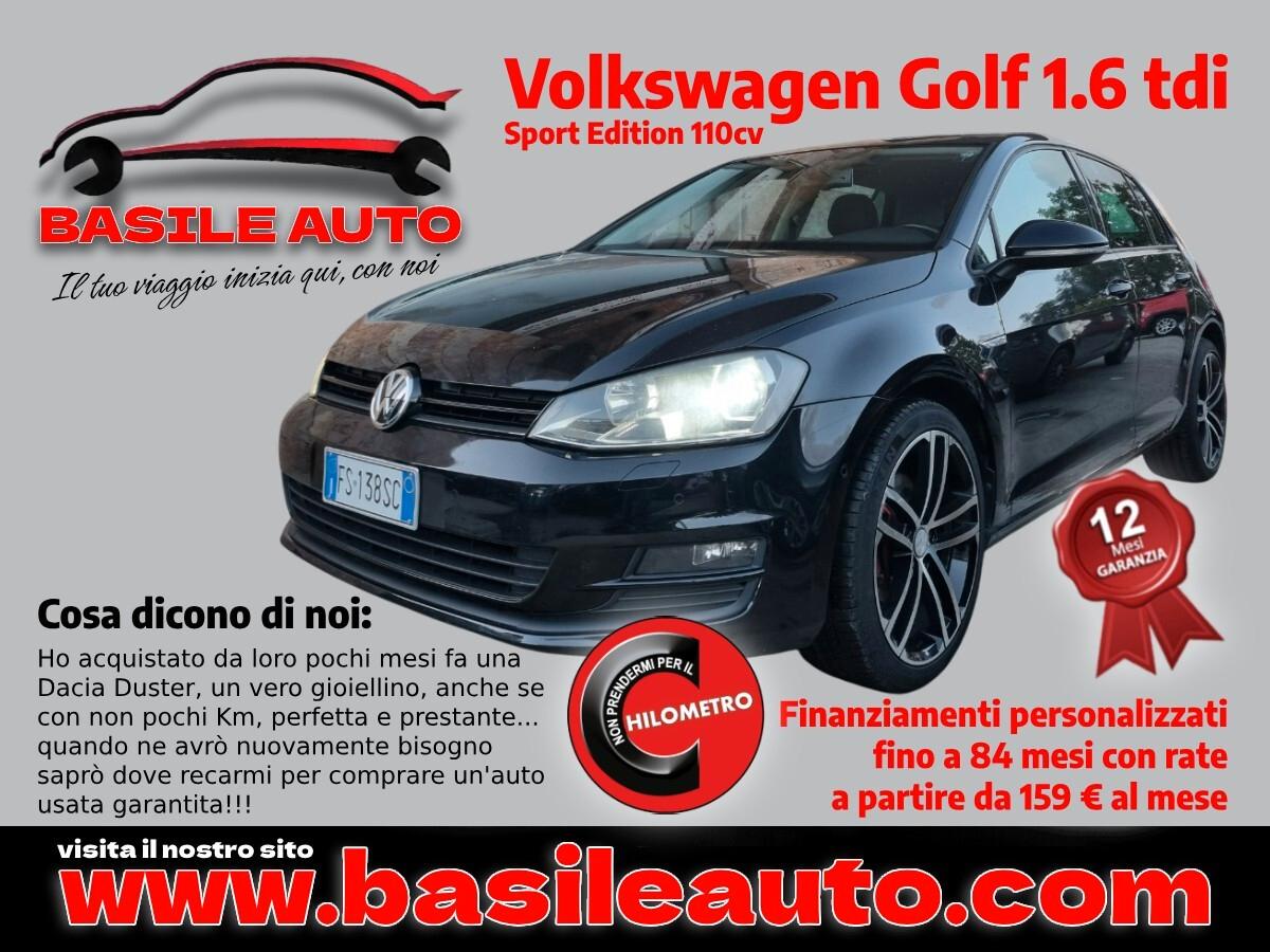 Volkswagen Golf 1.6 tdi Sport Edition 110cv 5p