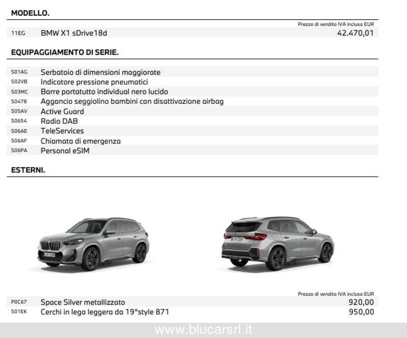 BMW X1 sDrive 18d Msport