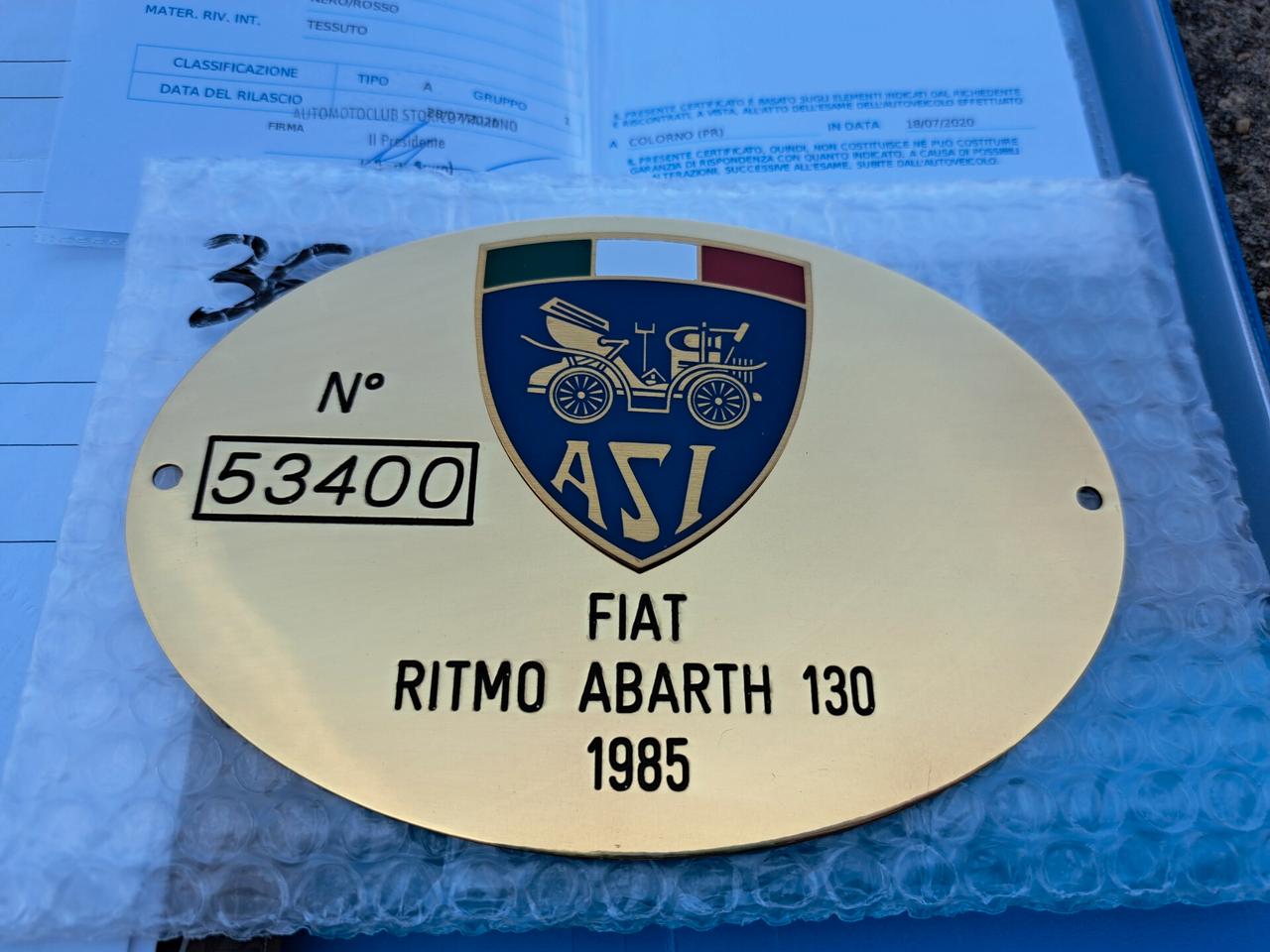 Fiat Ritmo 130 TC ABARTH *2.845 km* UNICA AL MONDO!
