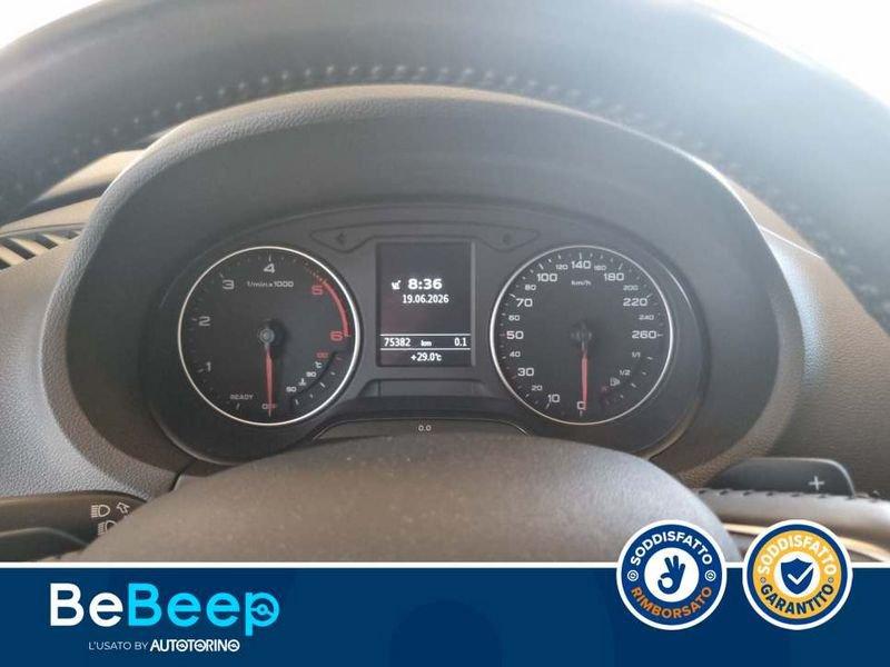 Audi A3 SPORTBACK 1.6 TDI AMBIENTE 110CV S-TRONIC E6