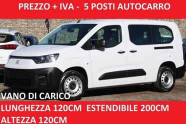 FIAT Doblo 1.5 BlueHdi 100CV Crew Cab COMBI 5 POSTI AUTOCARRO