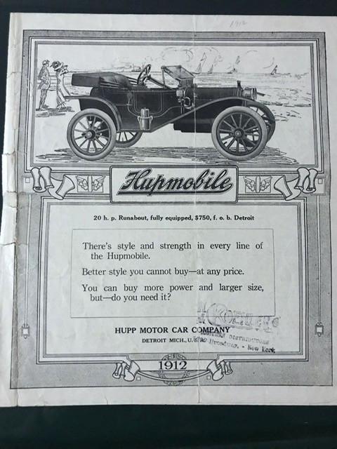 Ford Altro HUPMOBILE Model 20 COUPE' (1911)