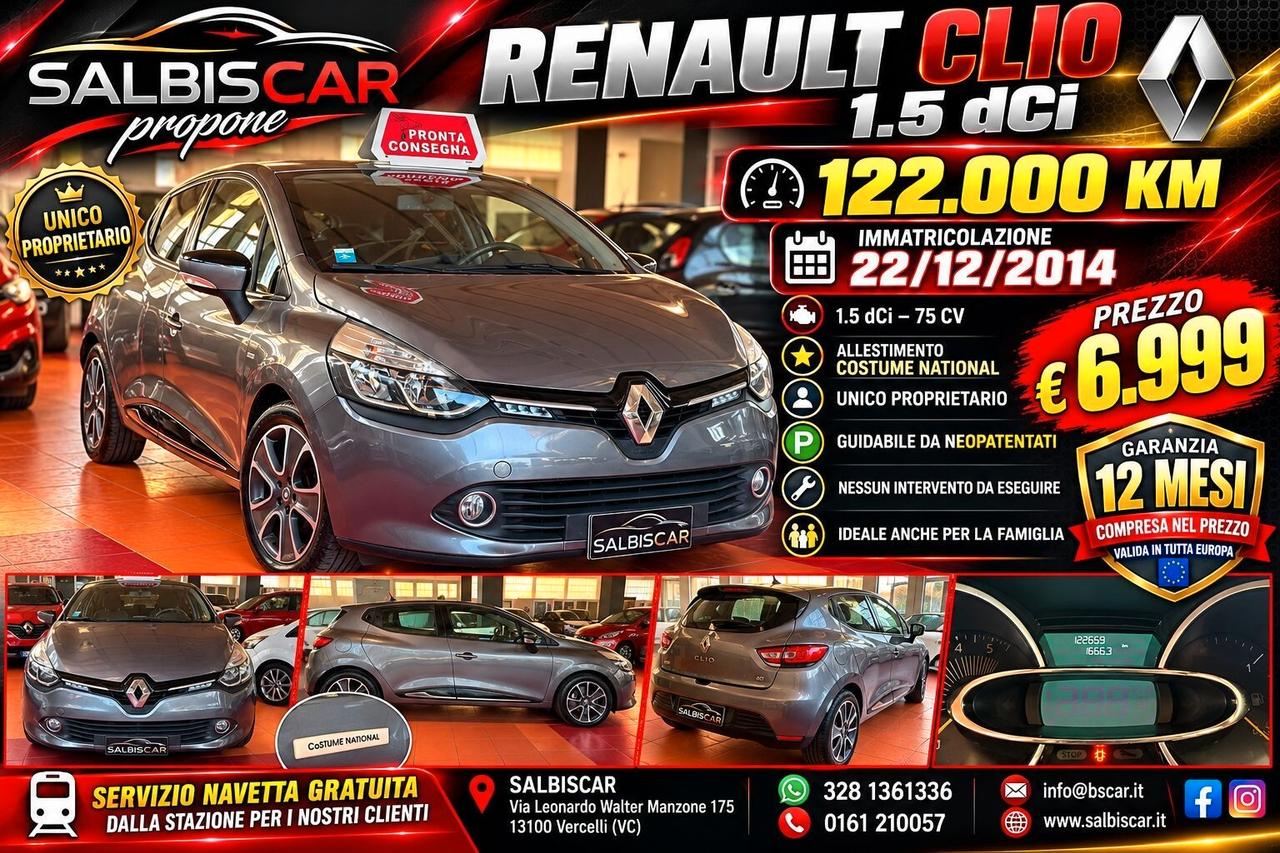Renault Clio 1.5 dCi 8V 75CV 5 porte Costume National