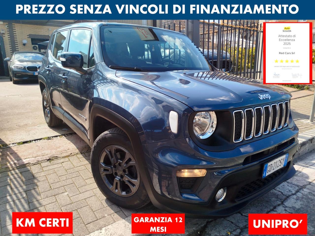 JEEP RENEGADE 120CV *PREZZO VERO* UNIPRO' KM CERTIFICATI