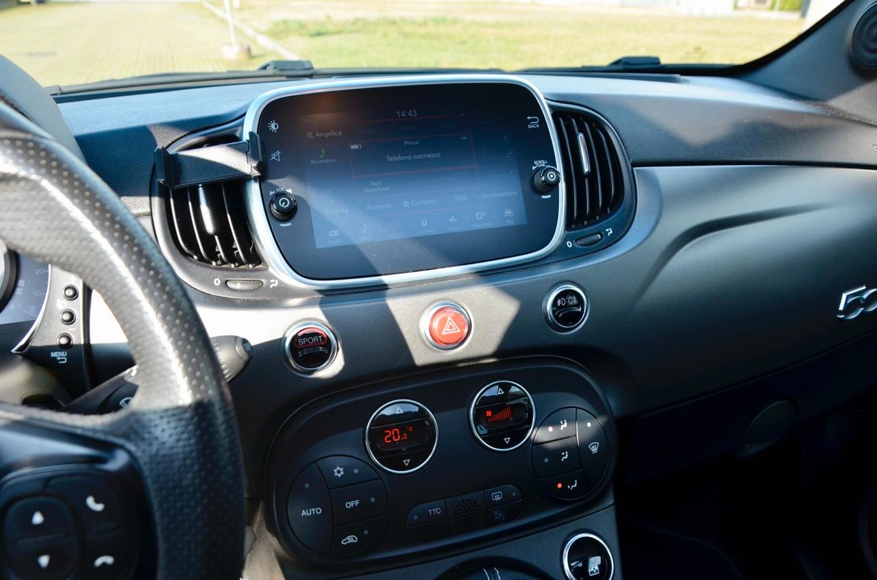 ABARTH 595 1.4 TURBO T-JET 160cv PISTA, UNICOPROPRIETARIO, ORIGINALE, MAI MODIFICATA, TETTO, UFF ITALIANA