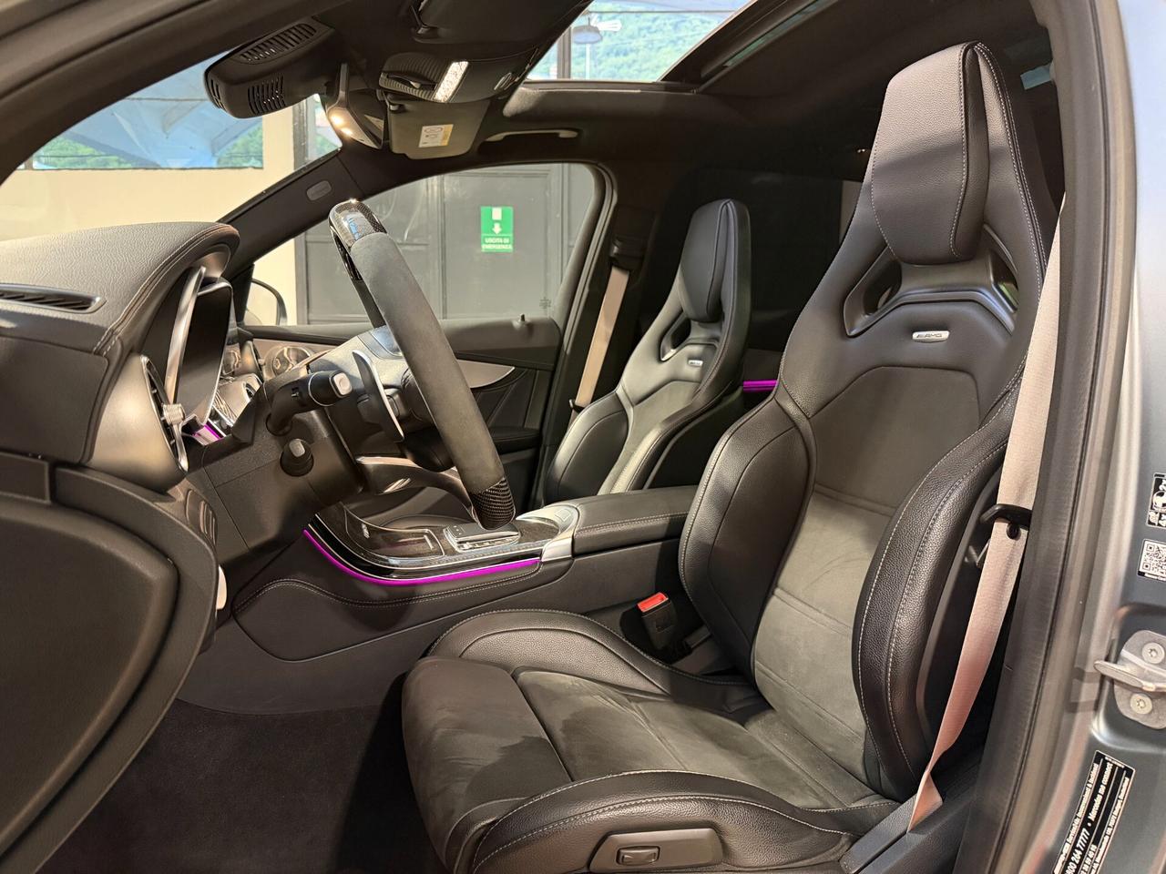 Mercedes-benz GLC 63 AMG S TETTO-RECARO-CARBOCER-SCARICO-CARBONIO