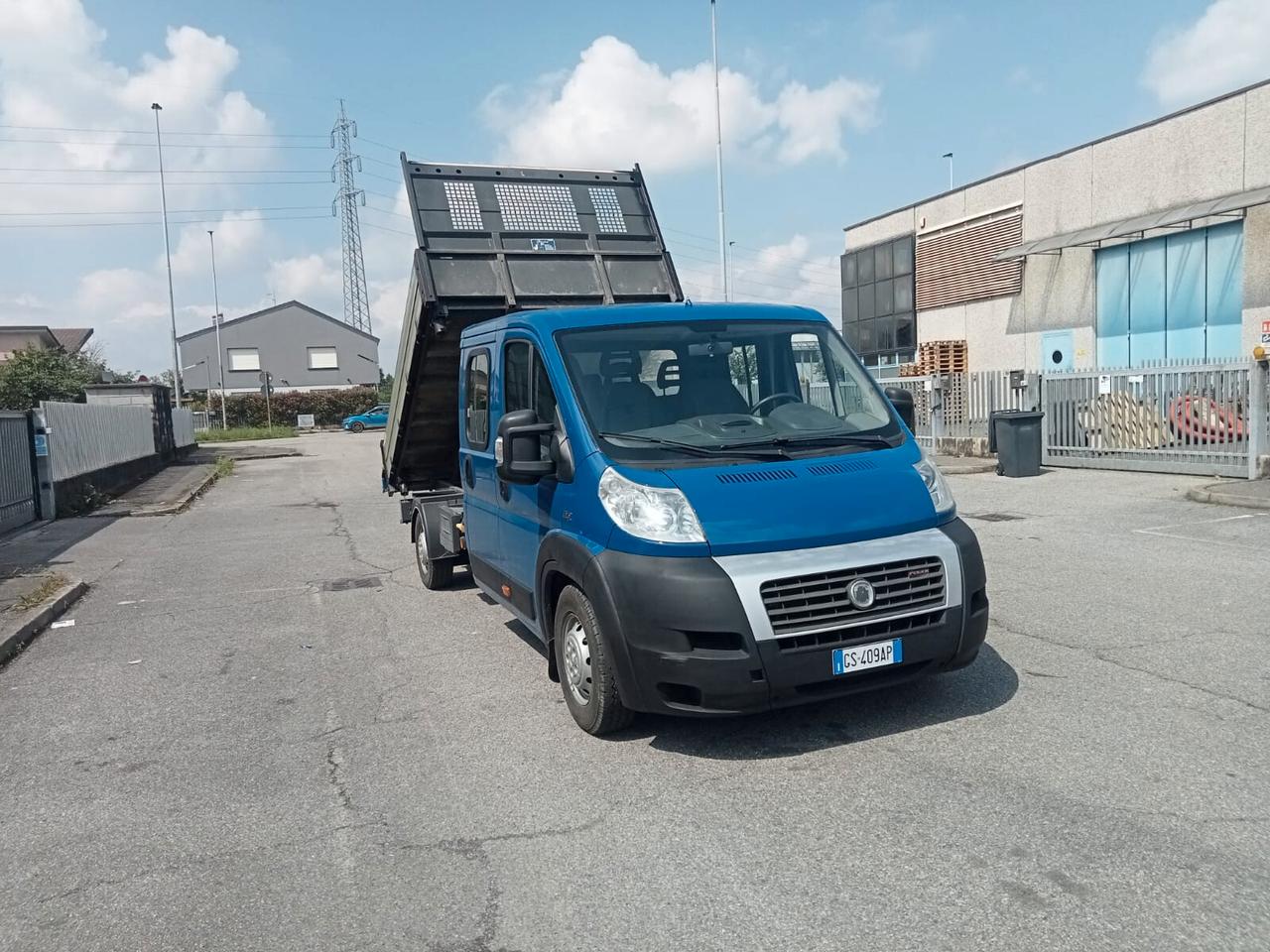 AUTOCARRO FIAT DUCATO CON CASSONE RIBALTABILE TRILATERALE CON CABINA ALLUNGATA