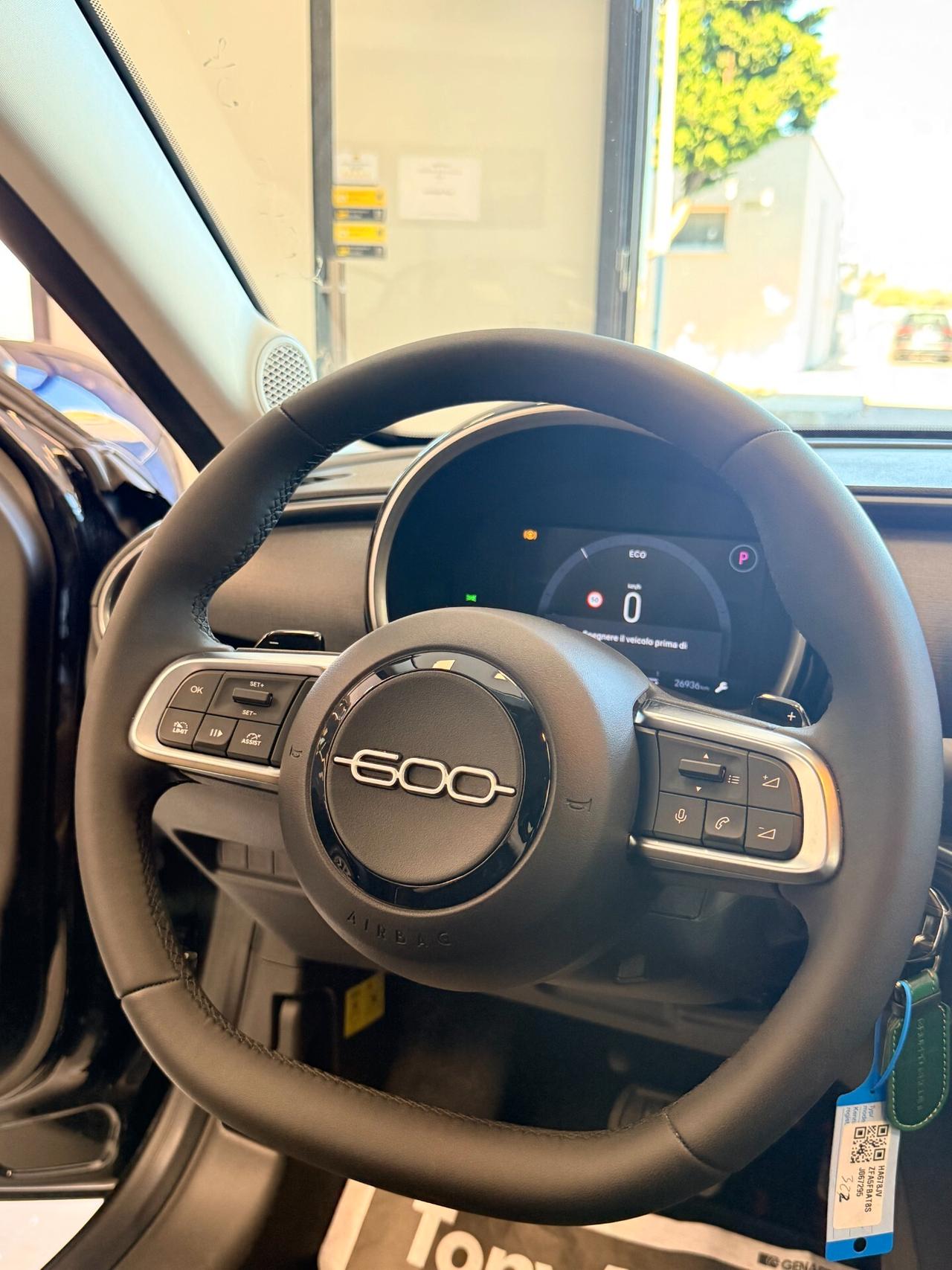 Fiat 600 1.2 hybrid La Prima II 110cv automatica APPLE CARPLAY,VIRTUAL COCKPIT,SENSORI PARCHEGGIO,GARANZIA UF