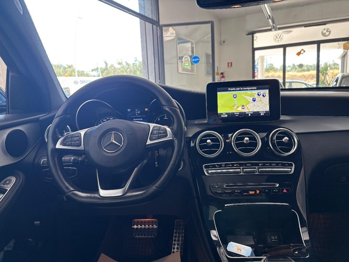 MERCEDES GLC 220 d 4Matic CoupÃ© AMG UNICO PROP/ TETTO/ TELECAMERA 360Â°