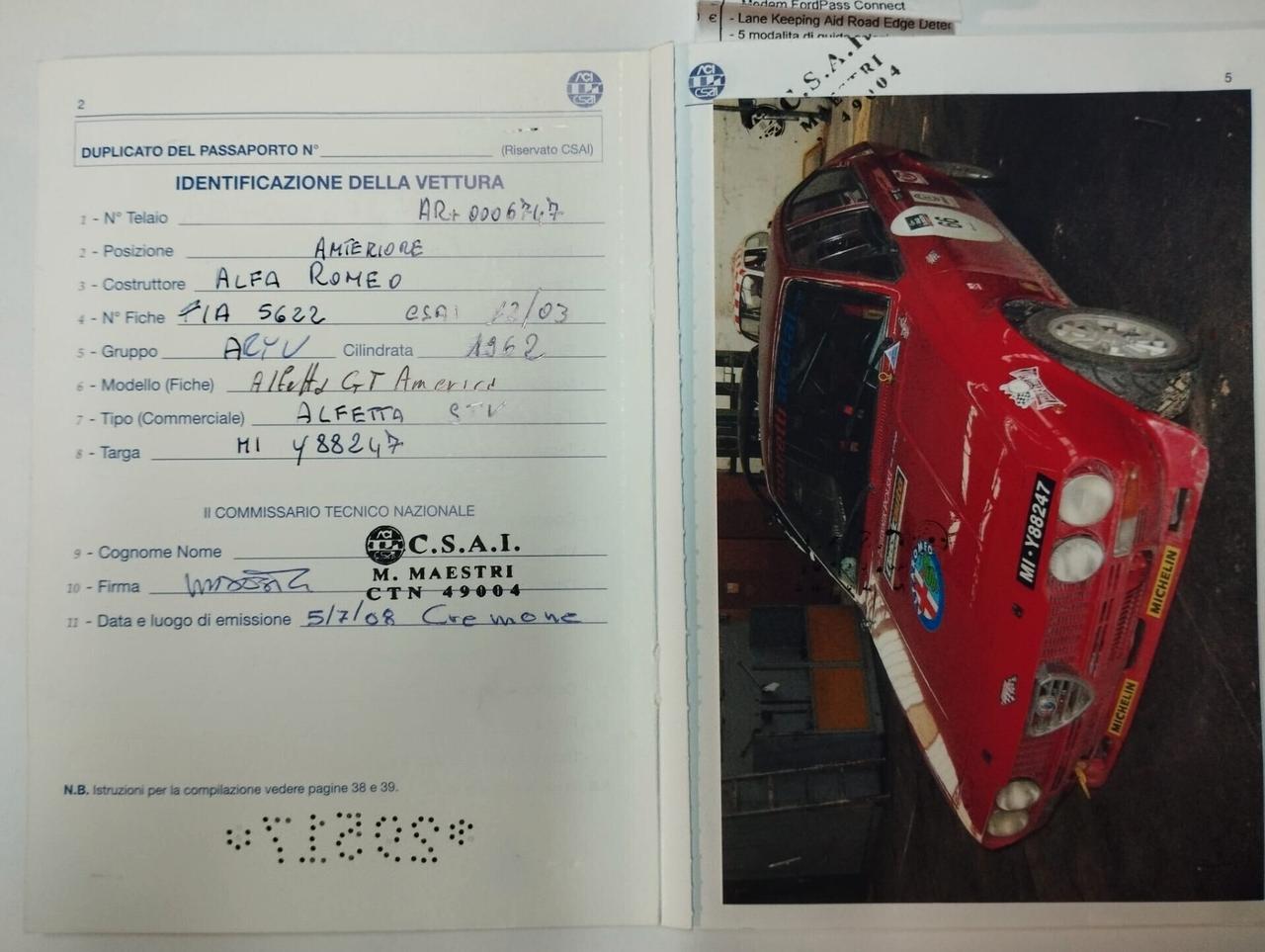 Alfa Romeo Alfetta GTV 2.0 CSAI GRUPPO A