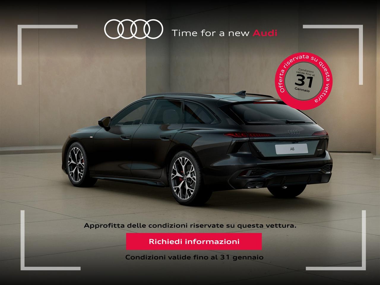 Audi A6 avant 2.0 tdi mhev + s line edition quattro 204cv s-tronic