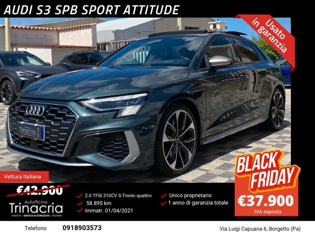 Audi S3 SPB Sport Attitude 2.0 TFSI 310CV s-tronic quattro