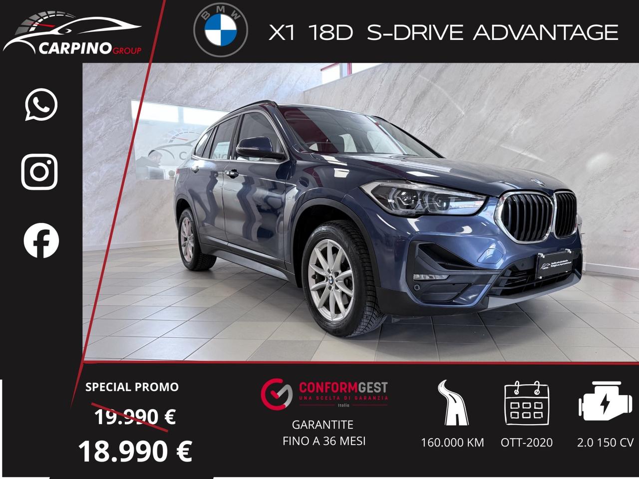 Bmw X1 sDrive18d Advantage