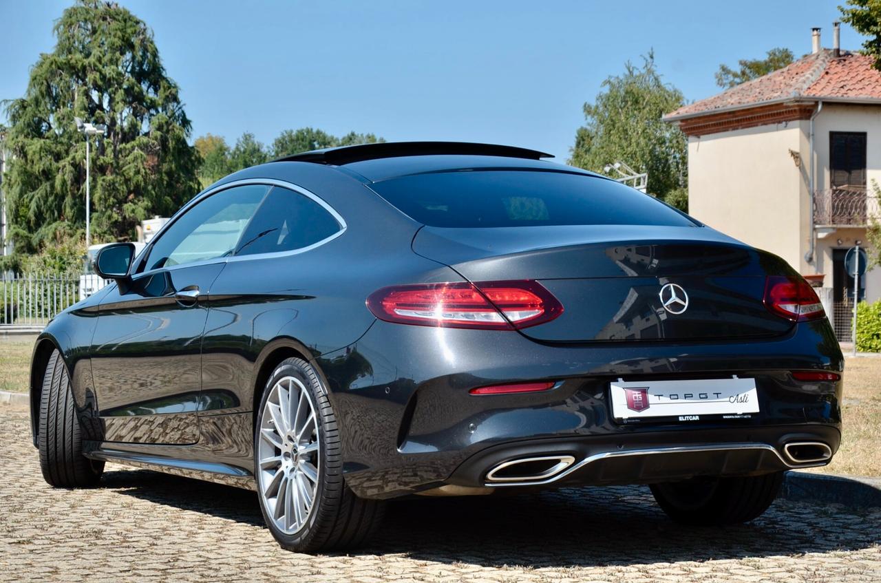 MERCEDES-BENZ C200 COUPE MHEV MILD HYBRID (EQ-BOOST) PREMIUM PLUS 184cv AUTO, UFF ITALIANA, SERVICE UFF MERCEDES, TETTO, HI-FI BURMESTER, FARI MULTIBEAM, 19", RETRO 360, PERMUTE