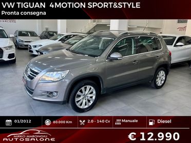 VW Tiguan 2.0 TDI 140 CV 4MOTION Sport & Style