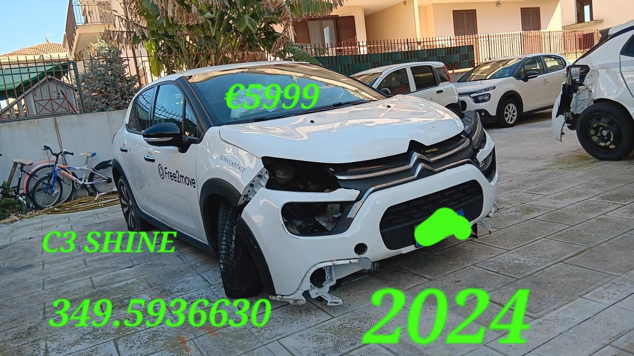 Citroen C3 SHINE INCIDENTATA SINISTRATA MONDIALCARS 024