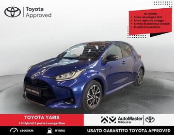 Toyota Yaris 1.5 Hybrid 5 porte Lounge Blue