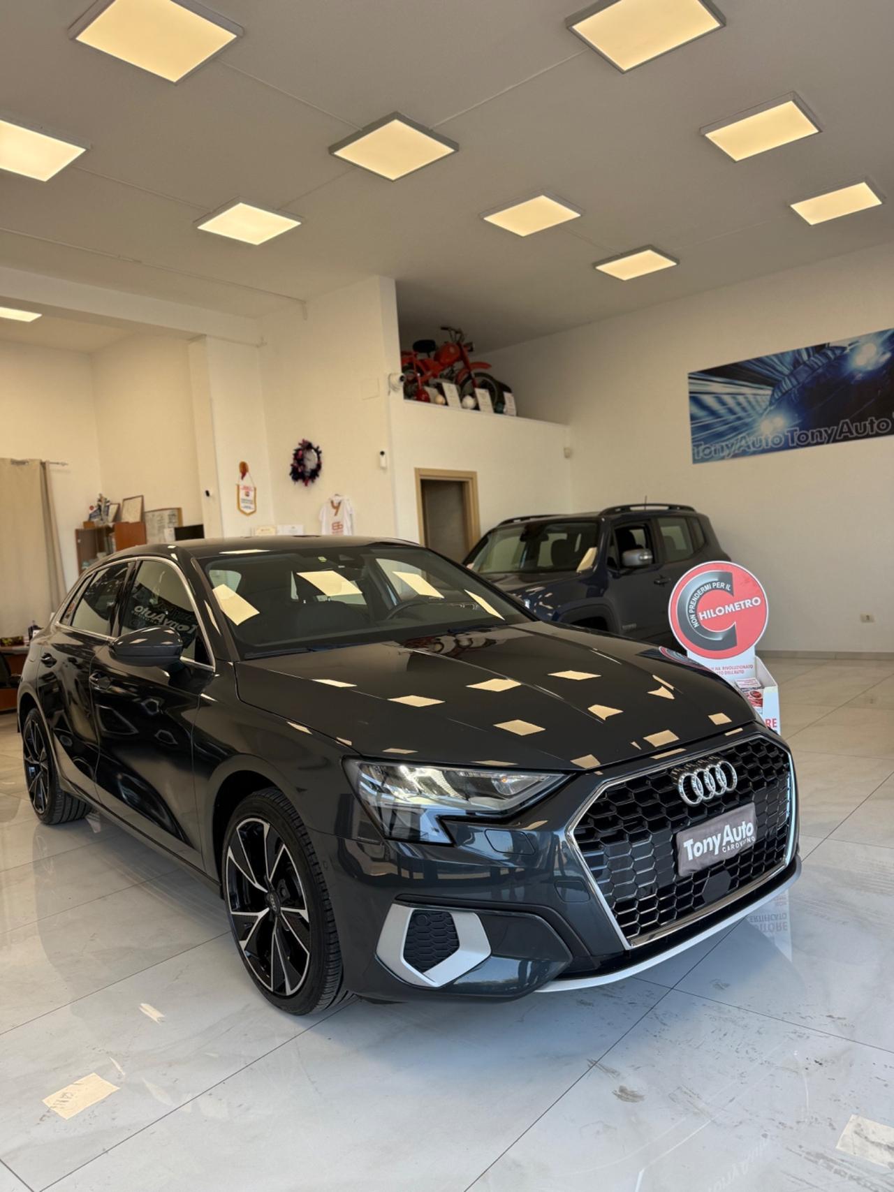 Audi A3 SPORTBACK 30 TDI s-tronic VIRTUAL COCKPIT,NAVI,FARI LED,APPLE CARPLAY, AZIENDALE ITALIA