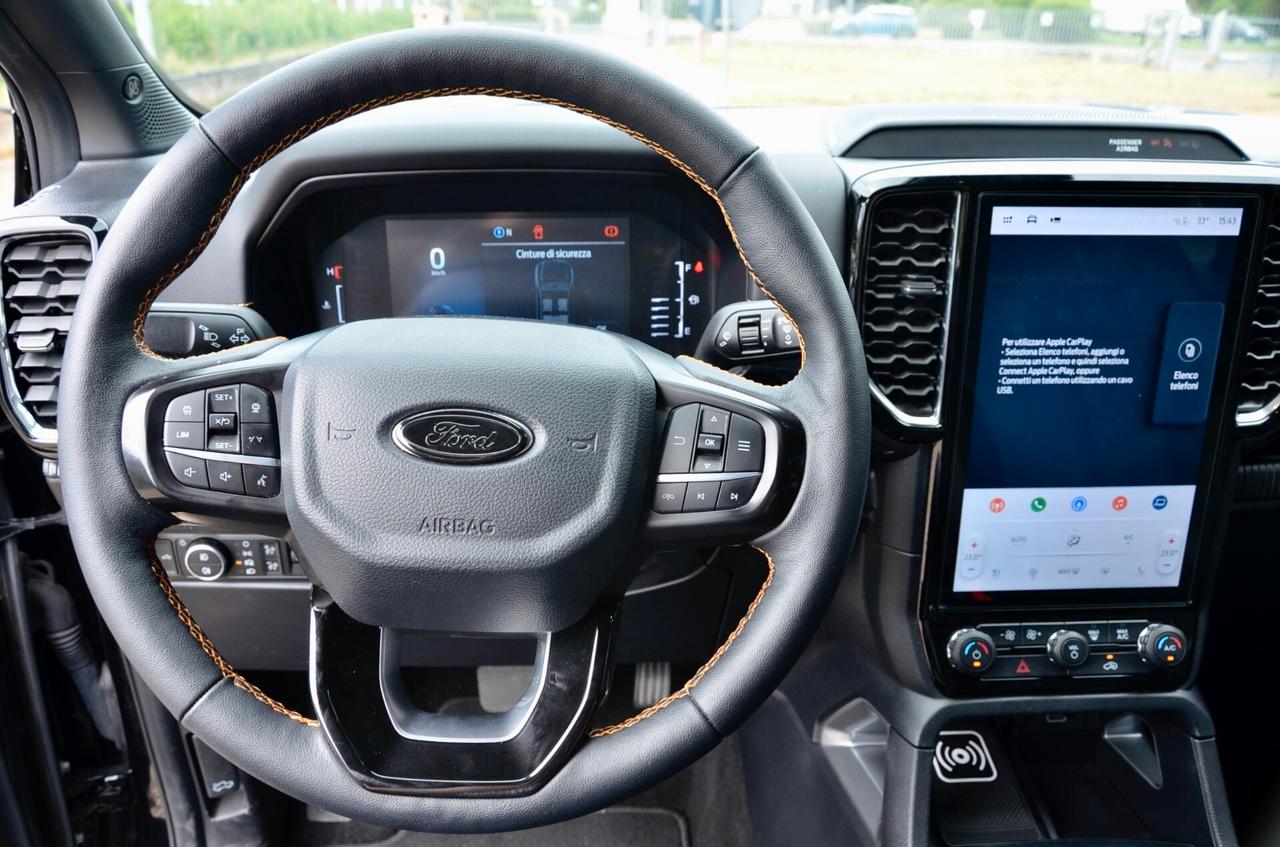 FORD RANGER 3.0 TDI DOPPIA CABINA WILDTRAK AWD 240 AUTO, PREZZO PIÙ IVA,ECCELLENTI CONDIZIONI, UFF ITALIANA, SERVICE FORD, EURO 6E, HI-FI B&O, RETRO 360°, GANCIO TRAINO, PERMUTE