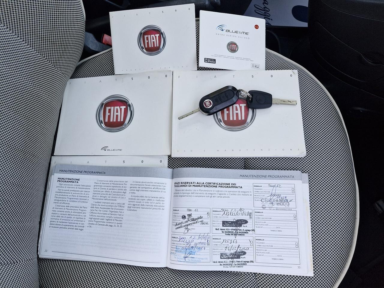 FIAT 500 1.2 BENZINA 69CV LOUNGE ANNO 2011