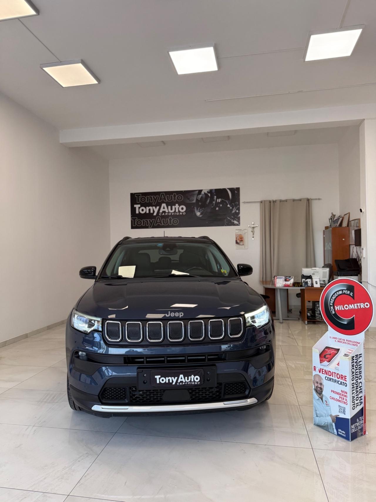Jeep Compass 1.6 mjt Limited 130cv NAVIGATORE,TELECAMERA,FARI LED, APPLE CARPLAY,AZIENDALE ITALIA