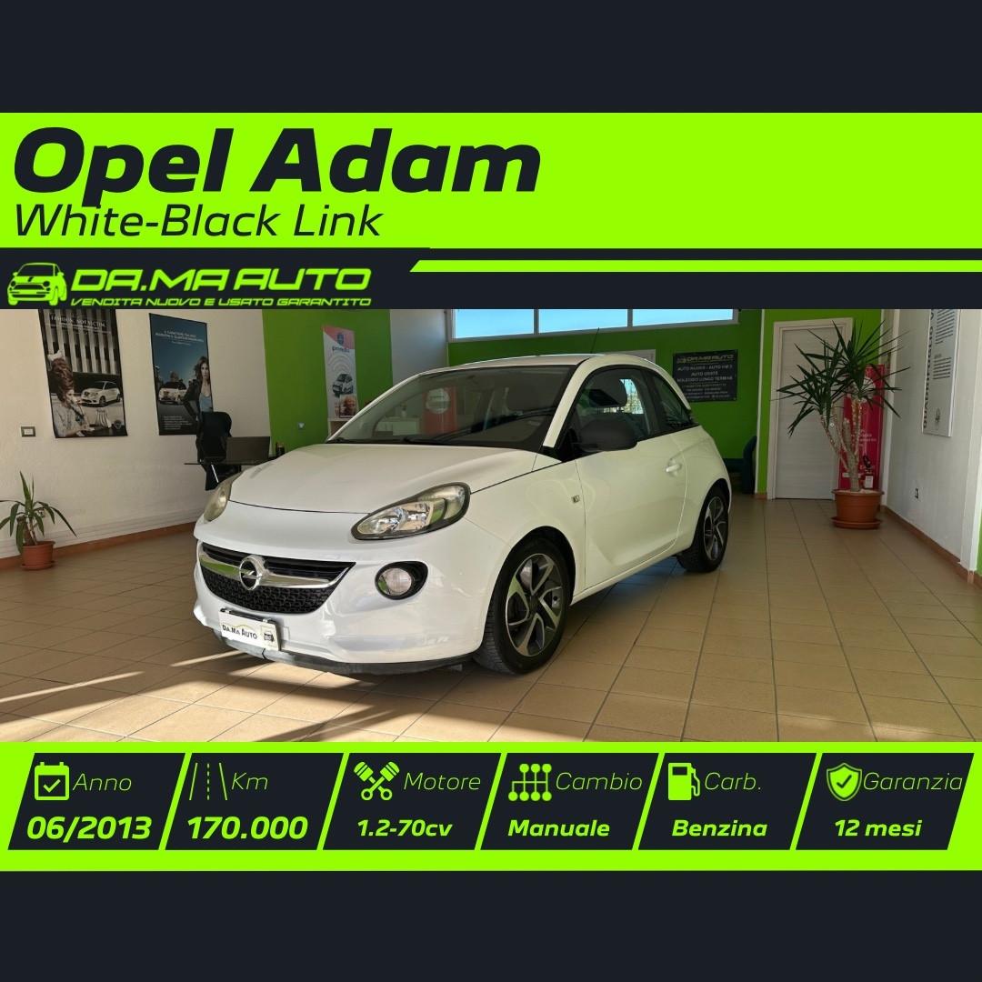 Opel Adam 1.2 70 CV White-Black Link 2013