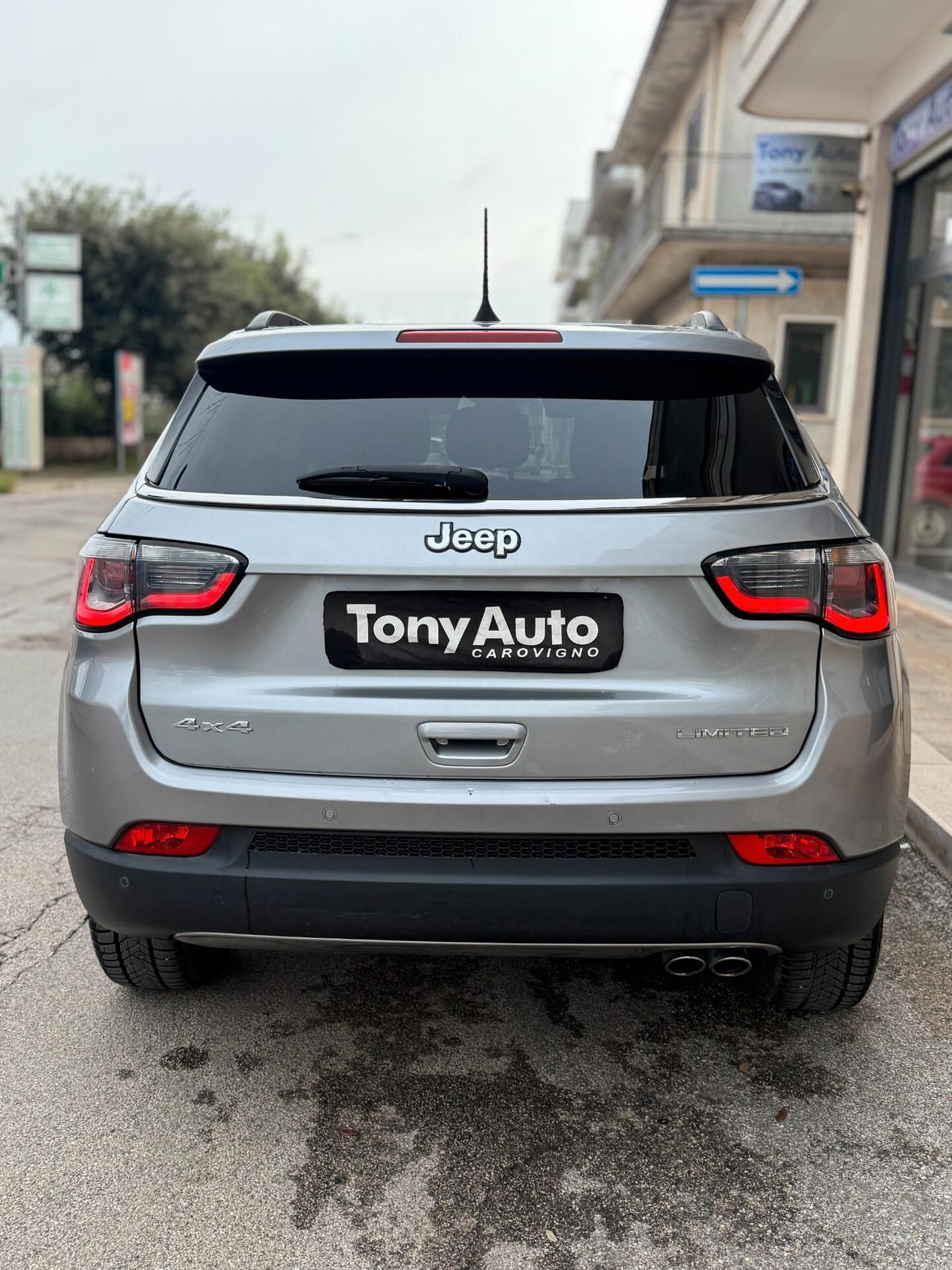 Jeep Compass 2.0 mjt Limited 4wd 140cv auto NAVI,BLUETHOOT,SENS.PARCHEGGIO,PELLE,FULL LED