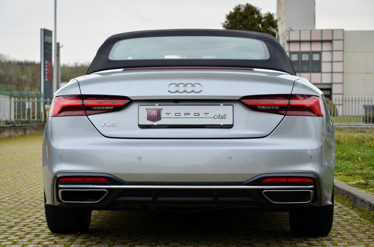 AUDI A5 CABRIO 40 2.0 TDI BUSINESS ADVANCED 190cv S-TRONIC, GARANZIA AUDI, SERVICE AUDI, UFF ITALIANA, RETROCAMERA, FULL LED, PERMUTE