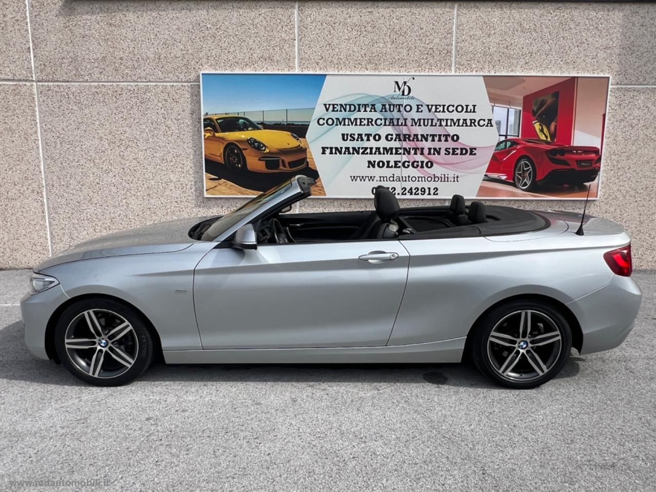 BMW 218d Cabrio Sport AUTOMATICO NAVI TAGLIANDI BMW