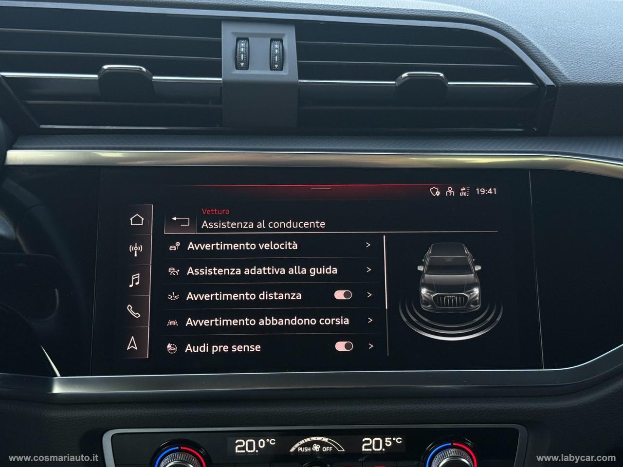 AUDI Q3 35 TDI S tronic Business Advanced FARI FULL LED, CARPLAY, AUDI PRE-SENSE, AUTOMATICO