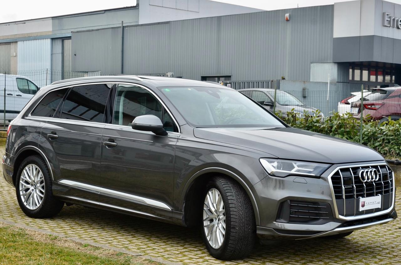 AUDI Q7 50 3.0 TDI MHEV QUATTRO TIPTRONIC 286cv IVA ESPOSTA, GARANZIA UFF AUDI, UNICOPROP, SERVICE UFF AUDI, UFF ITALIANA, EURO 6D, TETTO, HI-FI BANG&OLUFSEN, 20", PERMUTE