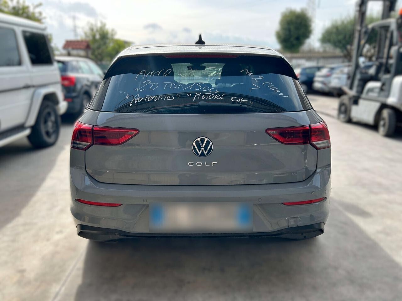 VW GOLF 8 2.0 TDI 150cv DSG - 2021 Incidentata