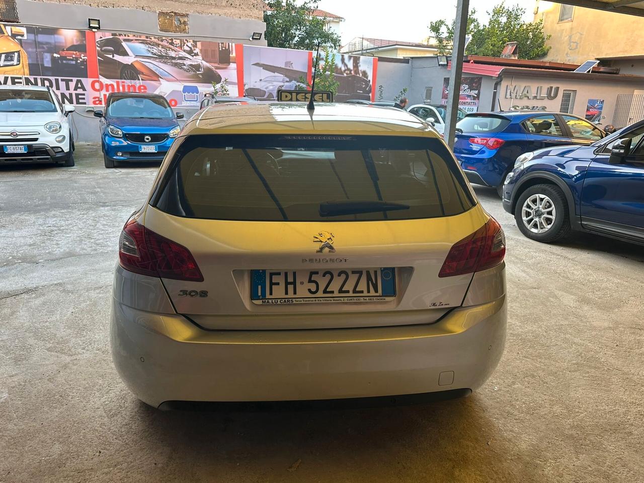 Peugeot 308 1.6cc diesel 12 mesi garanzia-2014