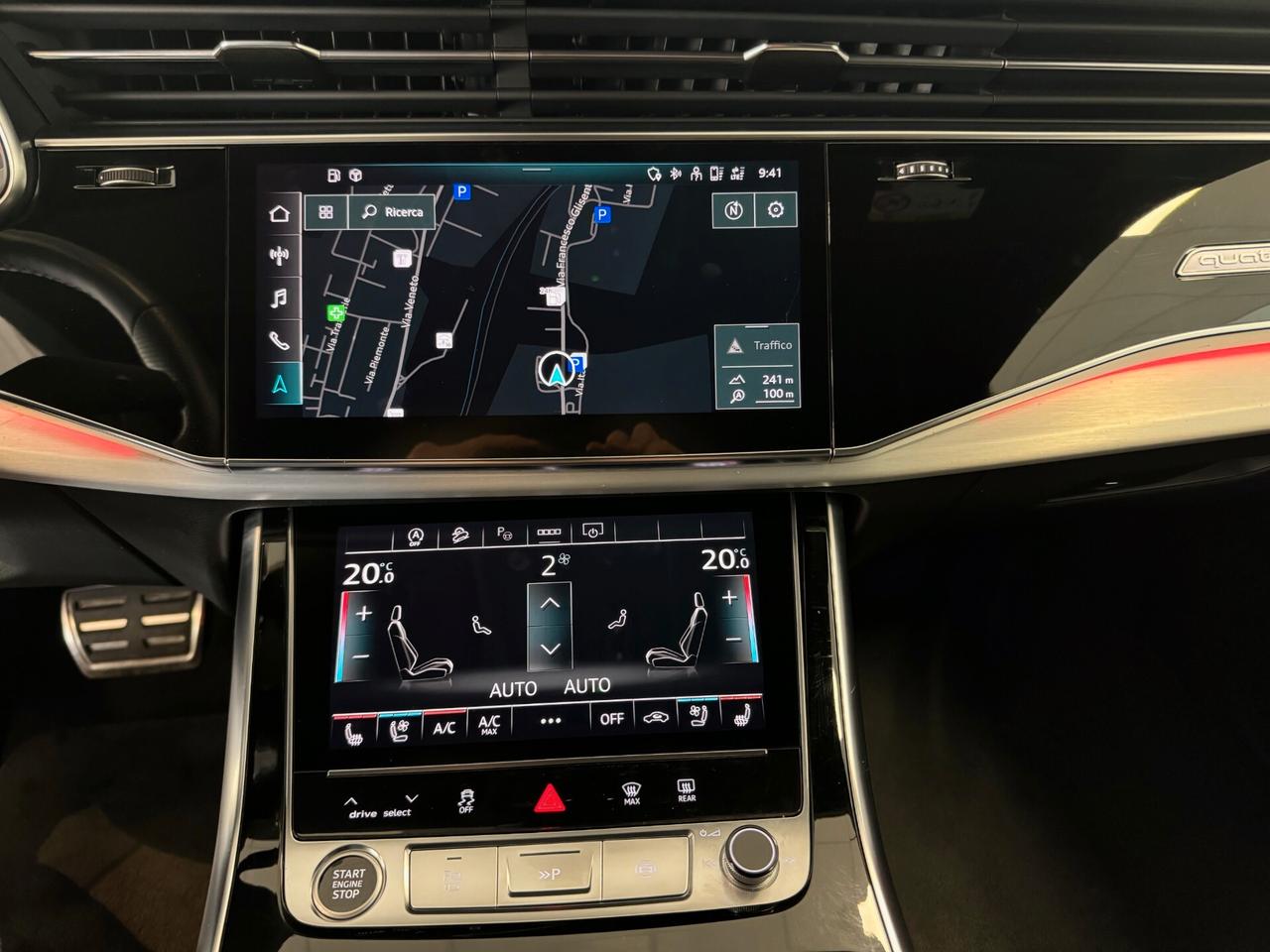 Audi Q8 50 TDI 286 CV quattro tiptronic Sport S LINE ASSE POSTERIORE STERZANTE 23"