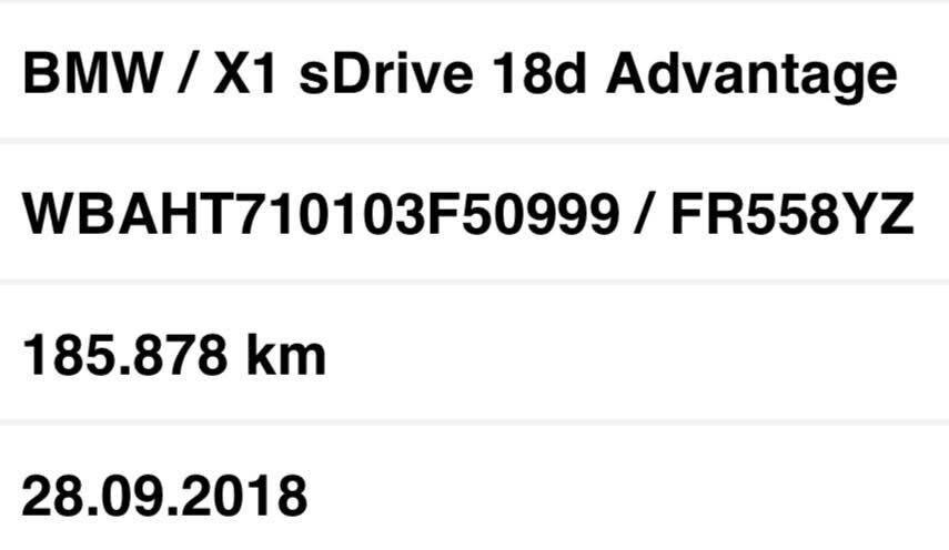 Bmw X1 sDrive18d Business