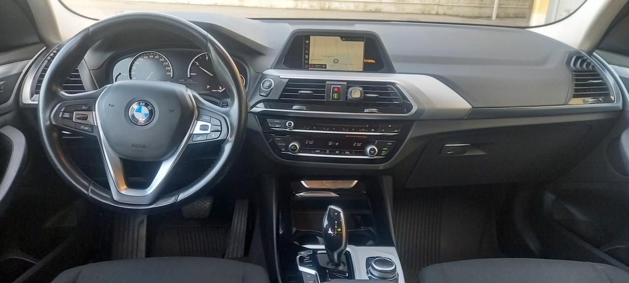 BMW X3 X DRIVE CC. 1.995 CV. 190 TURBODIESEL TRAZIONE INTEGRALE CON GANCIO DI TRAINO EURO 6C