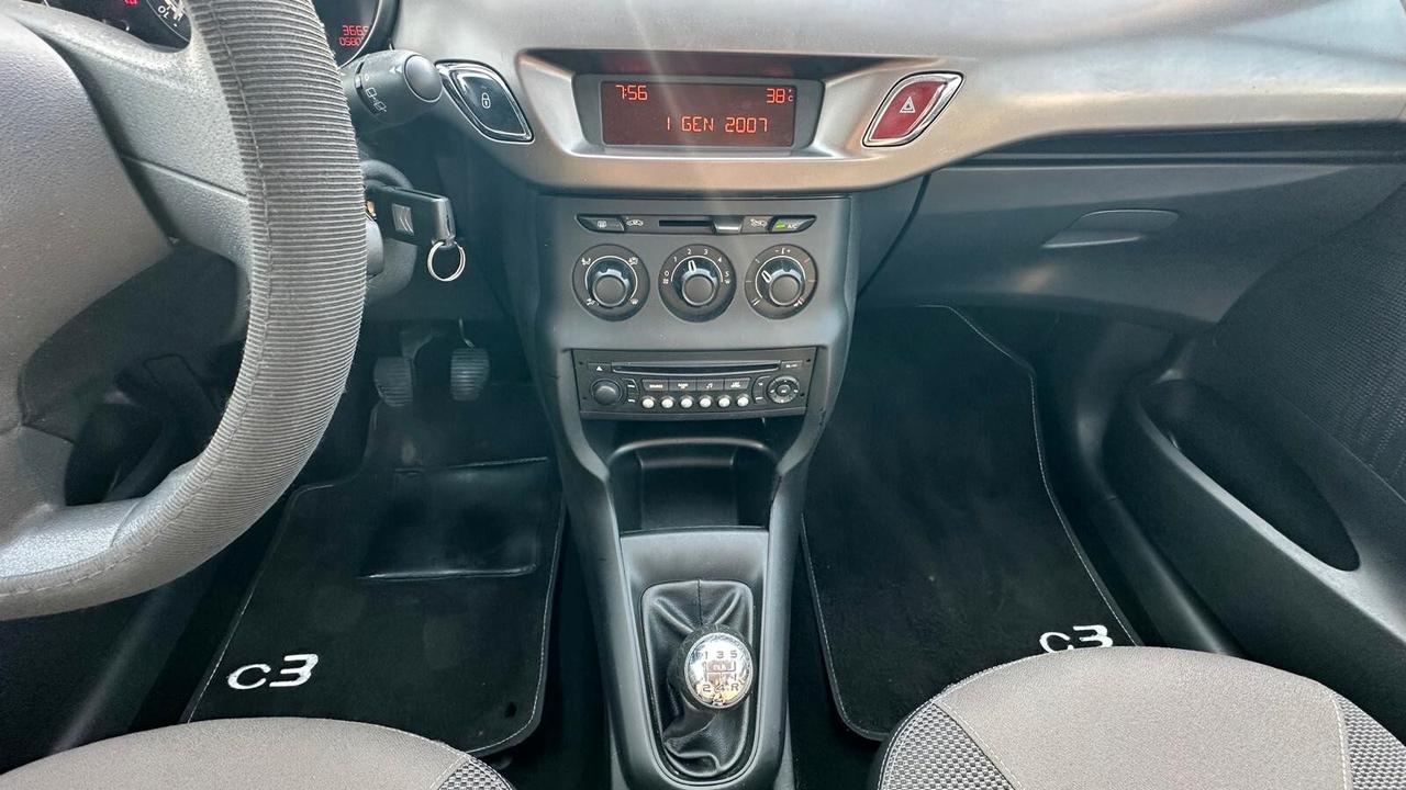 Citroen C3 PureTech 68 CV KM CERTIFICATI-UNICO PROPRIETARIO