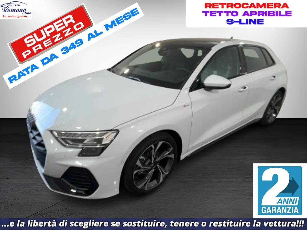 NEW AUDI - A3 Sportback - SPB 35 TDI S tronic Identity Black#TETTO APRIBILE!