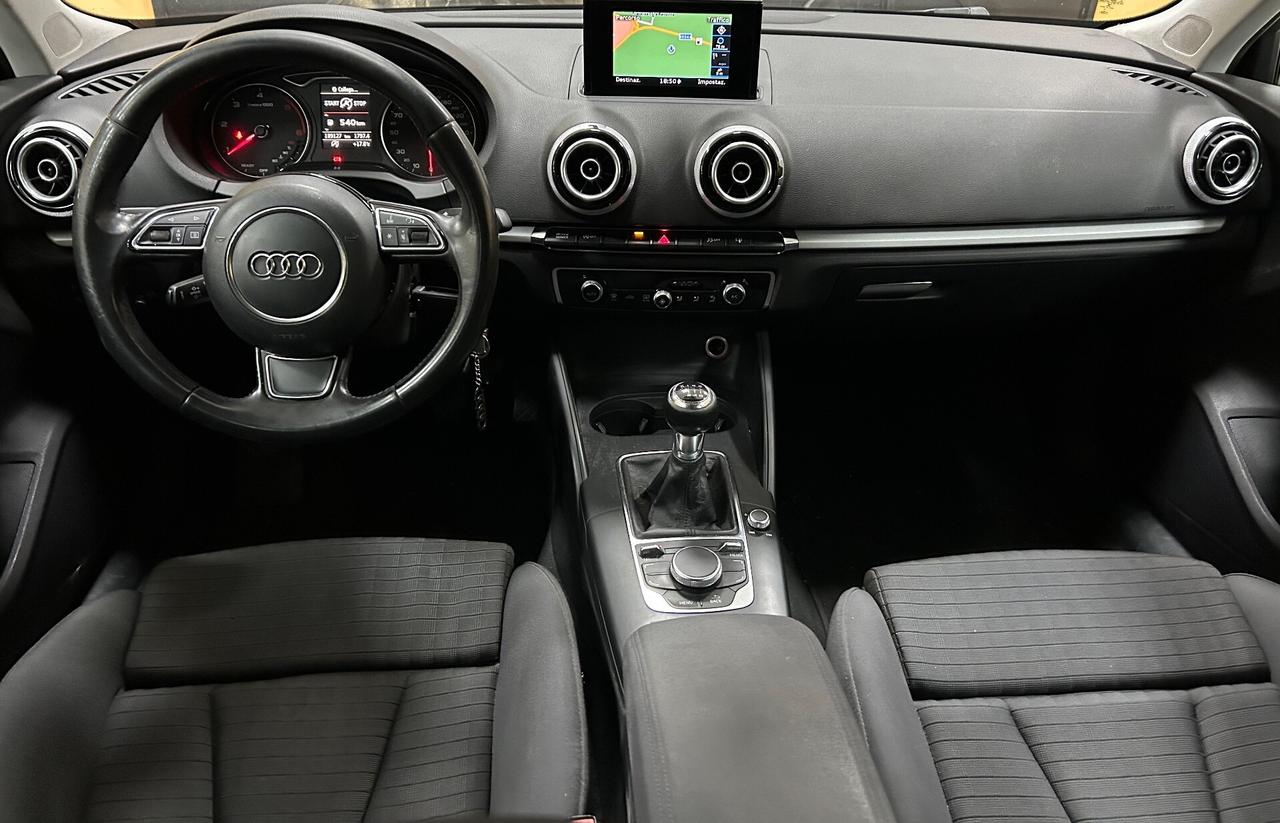 AUDI A3 1.6 Tdi 110 cv “NAVI/LED/VETRI OSC”-2016