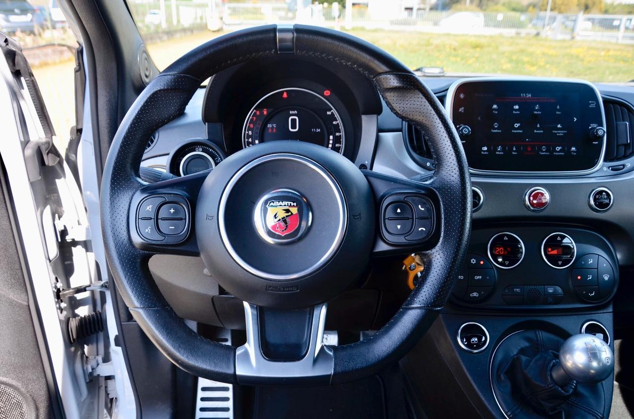 ABARTH 595C TURISMO 1.4 TURBO 165cv, UNICOPROPRIETARIO, UFF ITALIANA, SERVICE DIMOSTRABILI, SCARICO MONZA, FARI XENO, APPLE ANDROID, PERMUTE