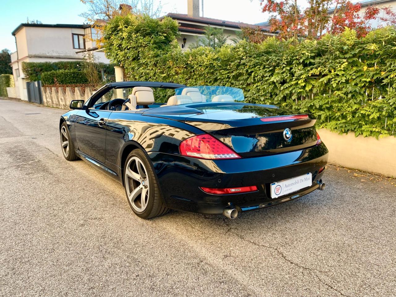 BMW Serie 635d Cabrio auto 286cv TAGLIANDI CERTIFICATI BMW