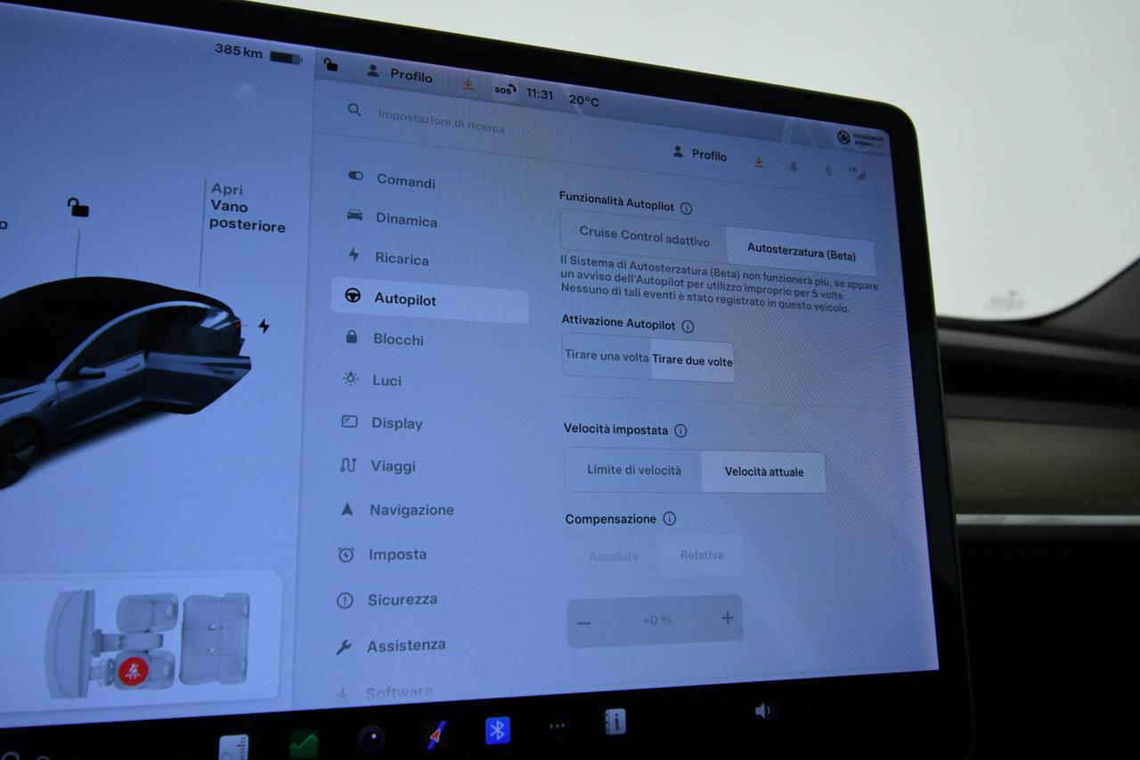 TESLA Model 3 Long Range Dual Motor awd ACC+PELLE+CAMERA+FULL LED