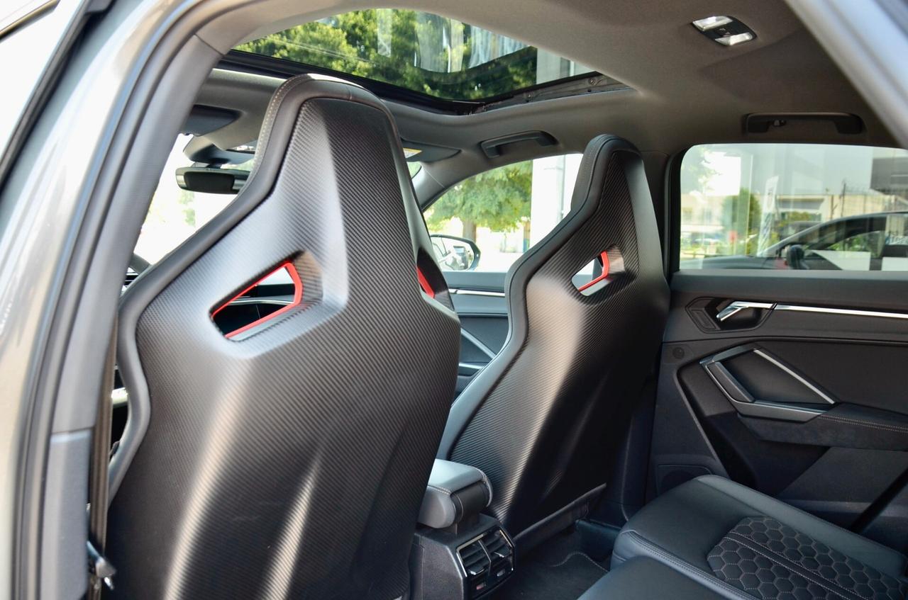 AUDI RSQ3 SPORTBACK 2.5 EDITION 10 YEARS QUATTRO 400cv S-TRONIC, BOLLO E SUPER 4/27, SERVICE AUDI, CARBOCERAMICA, TETTO, SEDILI CARBONIO, MATRIX, HI-FI SONOS, PERMUTE