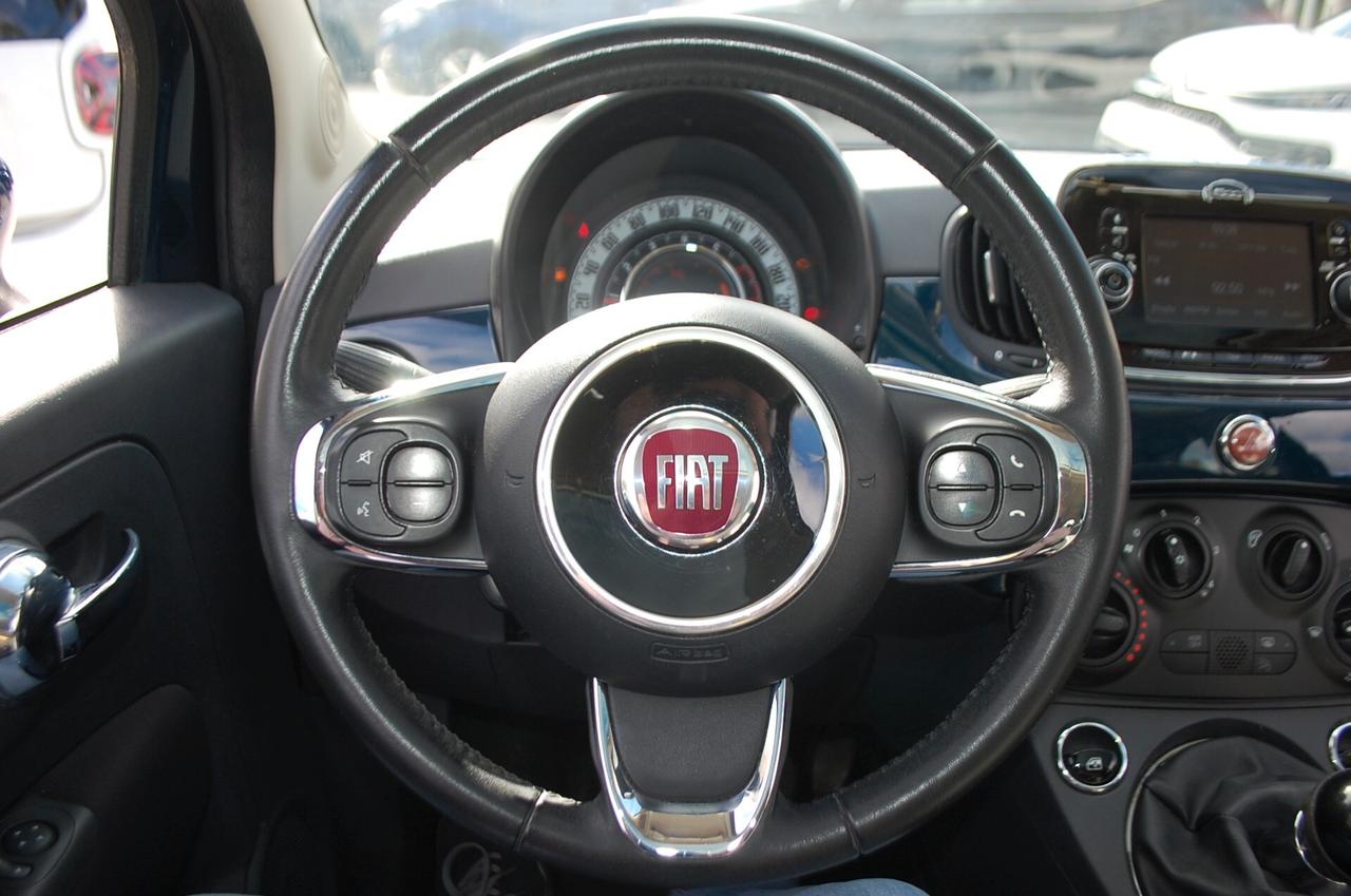 Fiat 500 1.2 Lounge 69CV Uff Italy Tetto Lega USB Clima