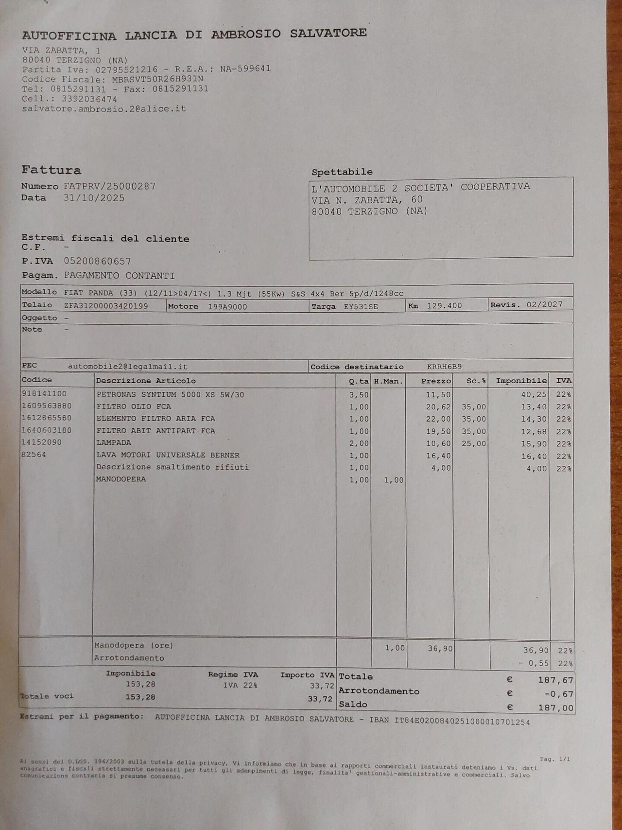 Fiat Panda 1.3 MJT 75 CV 4x4 Trekking con (ELD).